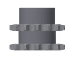 Doppel-Kettenrad mit Nabe 10B-1, Z=14 D=20+Nut – Bild 4