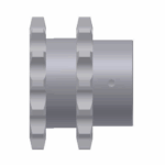 Doppel-Kettenrad mit Nabe 10B-1, Z=14 D=20+Nut – Bild 3