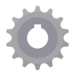 Doppel-Kettenrad mit Nabe 10B-1, Z=14 D=25+Nut – Bild 2