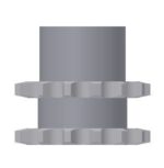 Doppel-Kettenrad mit Nabe 10B-1, Z=14 D=25+Nut – Bild 3